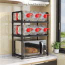 Multi-functional Kitchen Microwave Oven Storage Double-layer Kitchen Seasoning Rack