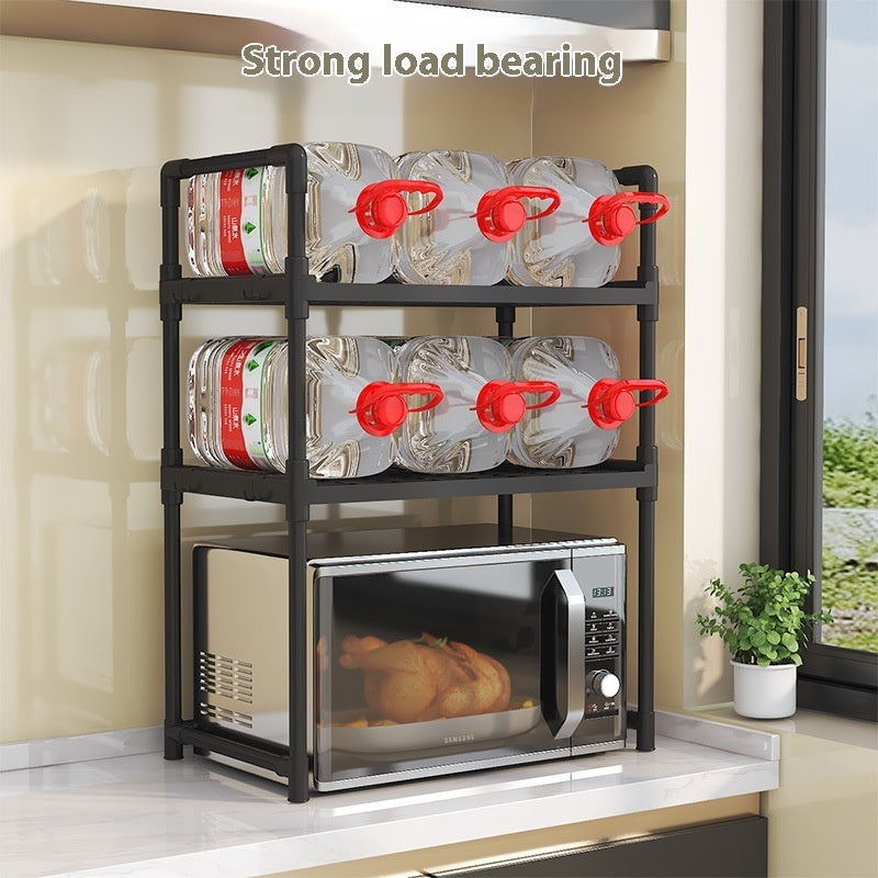 Multi-functional Kitchen Microwave Oven Storage Double-layer Kitchen Seasoning Rack