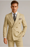 European And American Men's Suit Two-piece Double-breasted Wedding Party Singer Costume