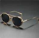 Oval Sunglasses Retro Double Beam Fashion Glasses