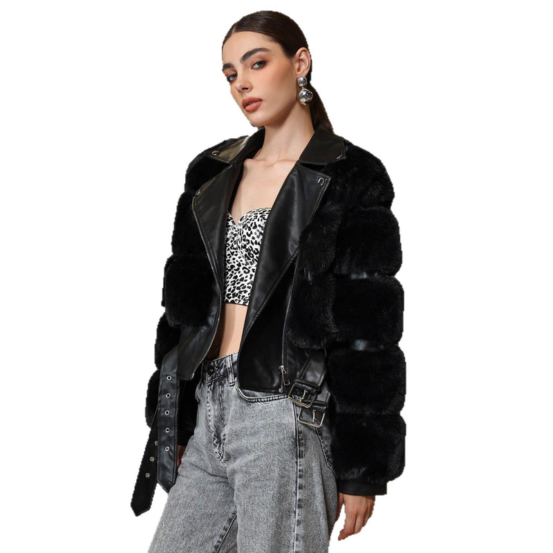 Imitation Animal Warm-keeping And Cold-proof Casual Outdoor Personality Winter Coat