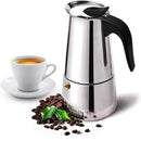 Straight Cylinder Mocha Pot Stainless Steel Italian Coffee Pot