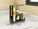 Kitchen Sink Caddy Organizer Nonslip Sponge Soap Brush Holder