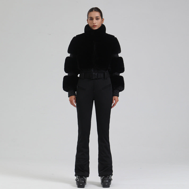 Winter Ski One-piece Female Windproof Thickening