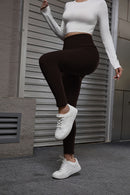 Autumn And Winter Women's Velvet Lift Hip Tight Pants With Elastic High Waist Sports Tight Pants