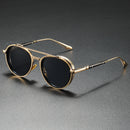 Oval Sunglasses Retro Double Beam Fashion Glasses