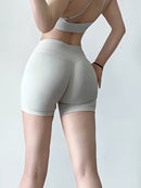 High-Waisted Yoga Shorts - Quick-Dry & Squat-Proof