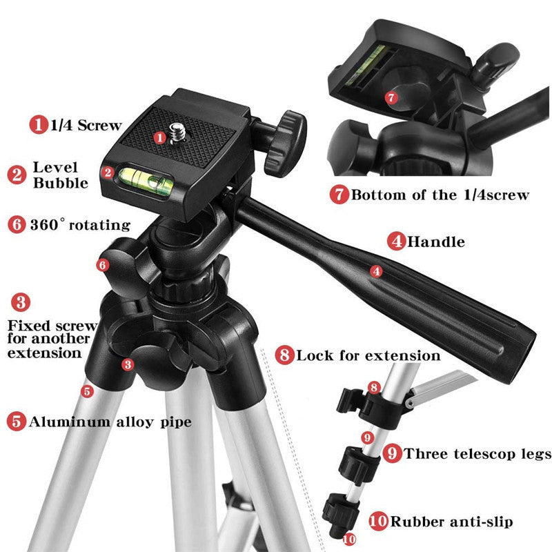 Compatible with Apple, High-quality Mobile Phone Broadcast Tripod Stand