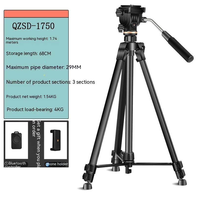 Light Age Aluminum Alloy Bracket SLR Camera Tripod