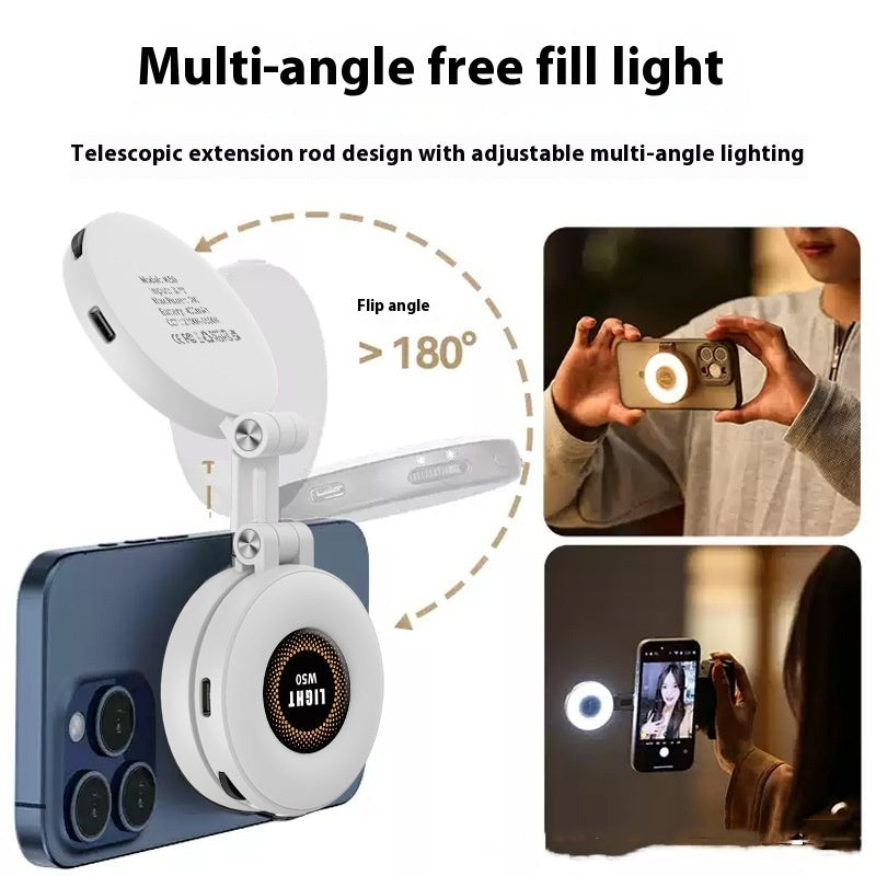 W50 Selfie Mobile Phone Magnetic Fill Light Portable