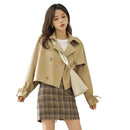 Korean Style Loose Fried Street Short Suit Trench Coat