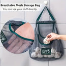 Multi-Functional Kitchen Storage Mesh Bags - Wall-Mounted Organizers For Storing Fruits, Vegetables, Ginger, And Garlic, Hollow Mesh Bags ,Essential Home Accessories-Selling On Temu Is Prohibited