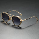 Oval Sunglasses Retro Double Beam Fashion Glasses