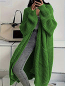 Idle Style Loose Thick Knitted Coat For Women