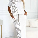 Autumn Fashion Women's Wear New Printed Two-piece Suit