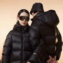 Short Autumn And Winter Warm Quilted Jacket Men's And Women's Same Black Gold Winter Clothing Coat