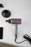 1Pc 1800W Hair Dryer Portable Compact Hair Blow Dryer With Cool Warm Hot Wind With Diffuser Concentrator Comb Nozzle ALCI Plug Overheat Protection For Women Man Straight Curly Hair