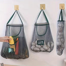Multi-Functional Kitchen Storage Mesh Bags - Wall-Mounted Organizers For Storing Fruits, Vegetables, Ginger, And Garlic, Hollow Mesh Bags ,Essential Home Accessories-Selling On Temu Is Prohibited