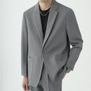 American High Street Leisure Suit Men Loose Drooping Korean Style