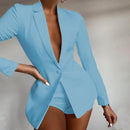 Women's Fashion Polo Collar Long Sleeve Casual Elegant Outfit