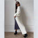 Imitation Mink White Sweater Cardigan Coat Women's Loose