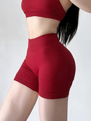 High-Waisted Yoga Shorts - Quick-Dry & Squat-Proof