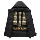 Short Autumn And Winter Warm Quilted Jacket Men's And Women's Same Black Gold Winter Clothing Coat