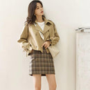 Korean Style Loose Fried Street Short Suit Trench Coat