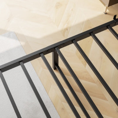 Queen Size Bed Frame, Storage Headboard With Charging Station, Solid And Stable, No Box Spring Needed, Easy Assembly