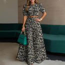 Printed Top Printed Trousers Suit