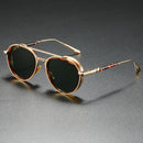 Oval Sunglasses Retro Double Beam Fashion Glasses