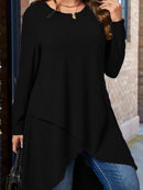 Plus Size Women's Autumn And Winter New Casual Loose Long Sleeves Outerwear Top