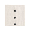 European And American Winter Korean Style Wool Solid Color Clip Flower Shaped Button Knitted Scarf