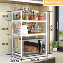 Multi-functional Kitchen Microwave Oven Storage Double-layer Kitchen Seasoning Rack