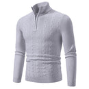 Casual Simple Stand-up Collar Slim Fit Men's Knitwear Sweater