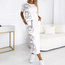 Autumn Fashion Women's Wear New Printed Two-piece Suit