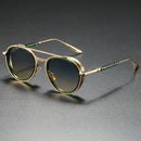 Oval Sunglasses Retro Double Beam Fashion Glasses