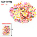 Fruit Slices Cartoon Mixed Faience Slices Slime Slime Accessories
