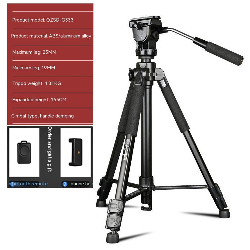 Light Age Aluminum Alloy Bracket SLR Camera Tripod
