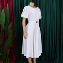 Large Skirt High Waist African Dress