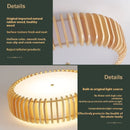 Japanese-style Log LED Bedroom Ceiling Lamp Nordic