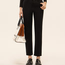 Denim Woollen Trousers Warm Thickened Inner Urban Style Cigarette Pants