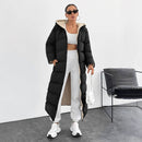 Long Below The Knee Hooded New Leisure Puffer Jacket Coat