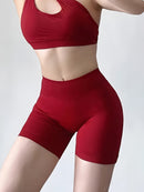 High-Waisted Yoga Shorts - Quick-Dry & Squat-Proof