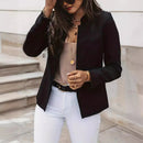 Fashion Solid Color Stand Collar Long Sleeve Women's Clothing Jacket