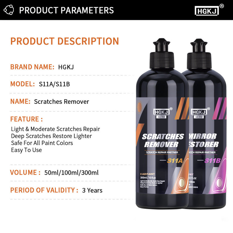Scratches Remover Mirror Restorer Car Scratch Repair Wax