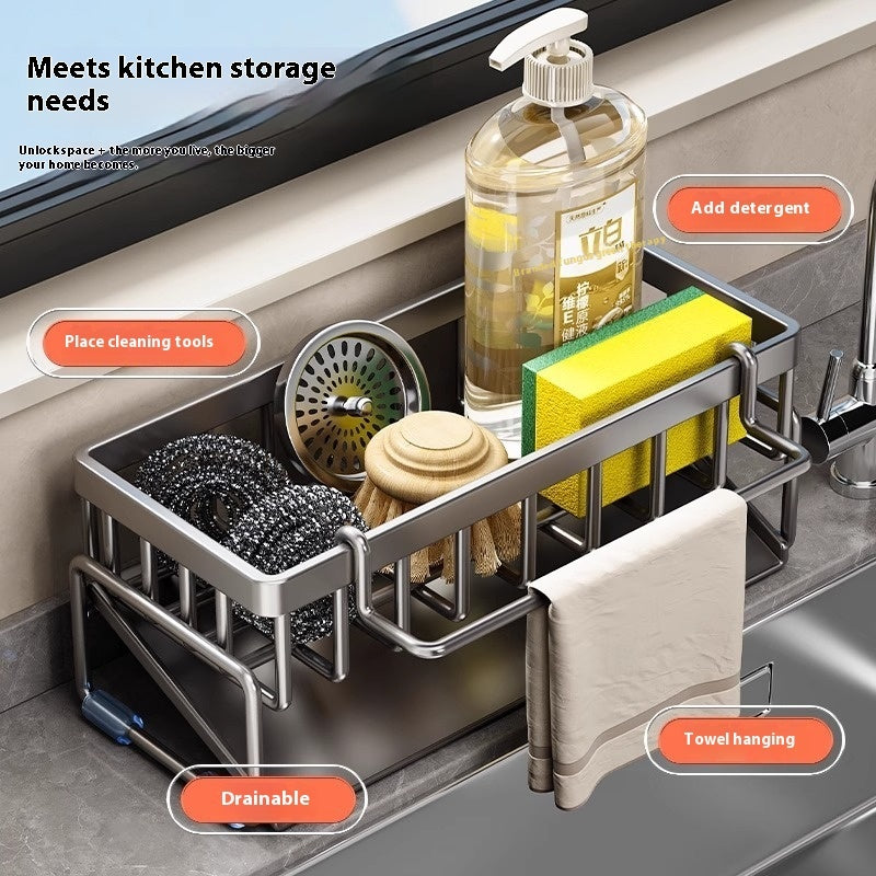 Kitchen Sink Rag Draining Rack