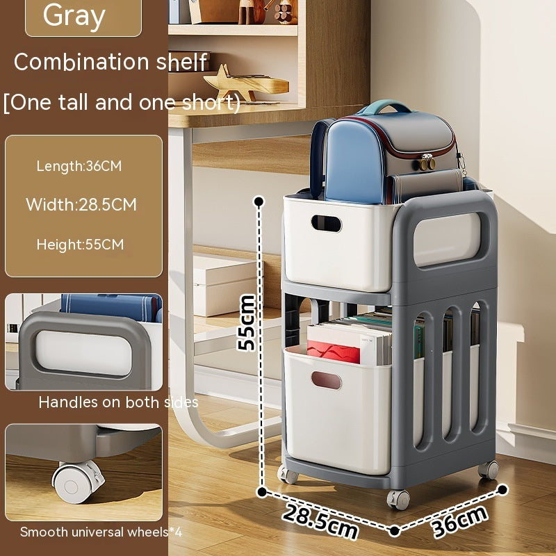 Trolley Movable Wheeled Storage Rack Floor Multi-layer