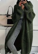 Idle Style Loose Thick Knitted Coat For Women