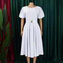 Large Skirt High Waist African Dress